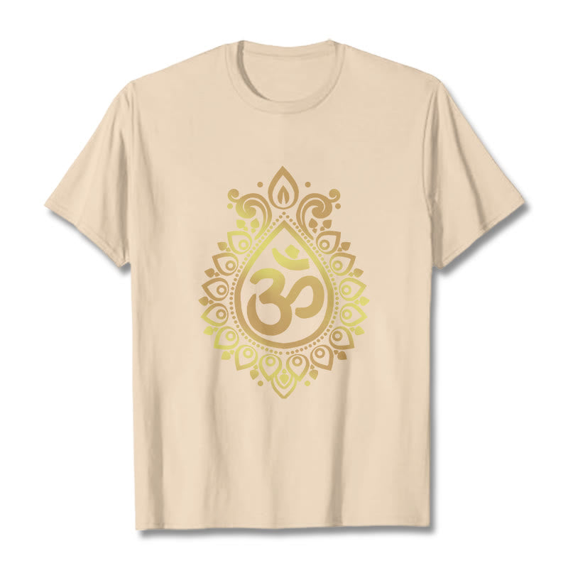 T-shirt Buddha Stones Goutte d'eau Motif OM - Bisque - 2XL - image 9
