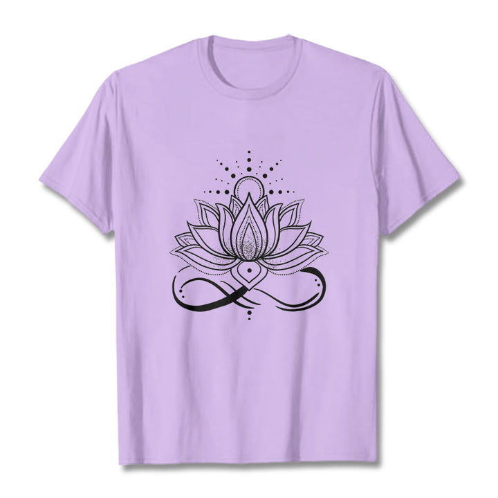 T-shirt avec motif Buddha Stones, fleur de lotus et soleil - Prune - 2XL - image 17