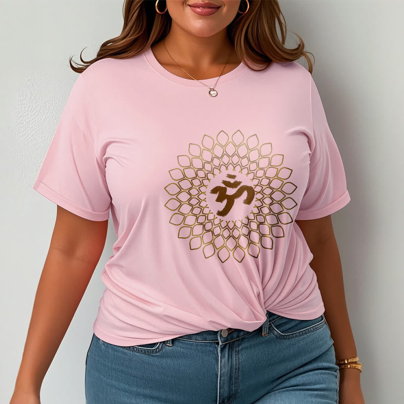 T-shirt avec motif losange et Buddha Stones et OM - image 14