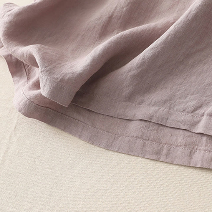 Chemise à manches courtes en polyester pour femme, motif Buddha Stones, col ras du cou et imprimé fil uni - image 23