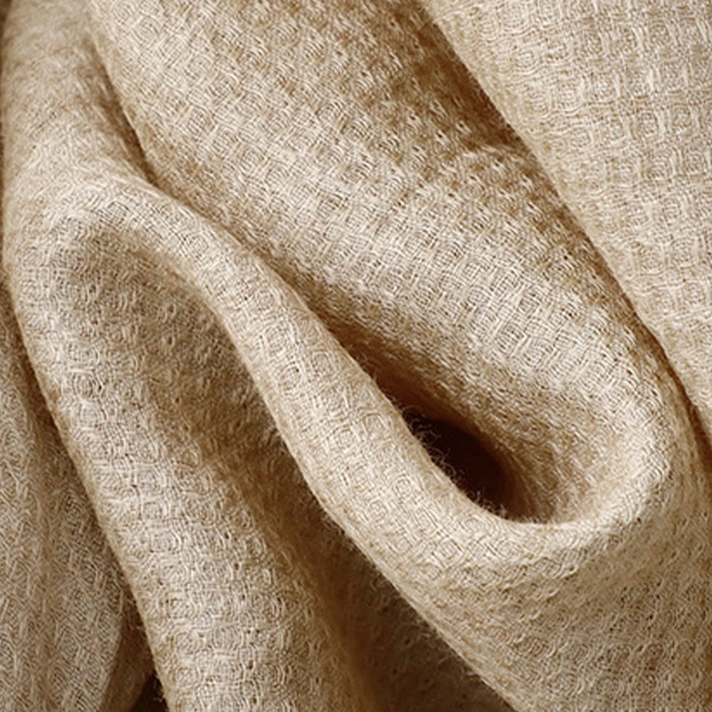 Chemise à manches trois-quarts en coton et lin pour femme, avec boutons à lacets et Buddha Stones - image 13