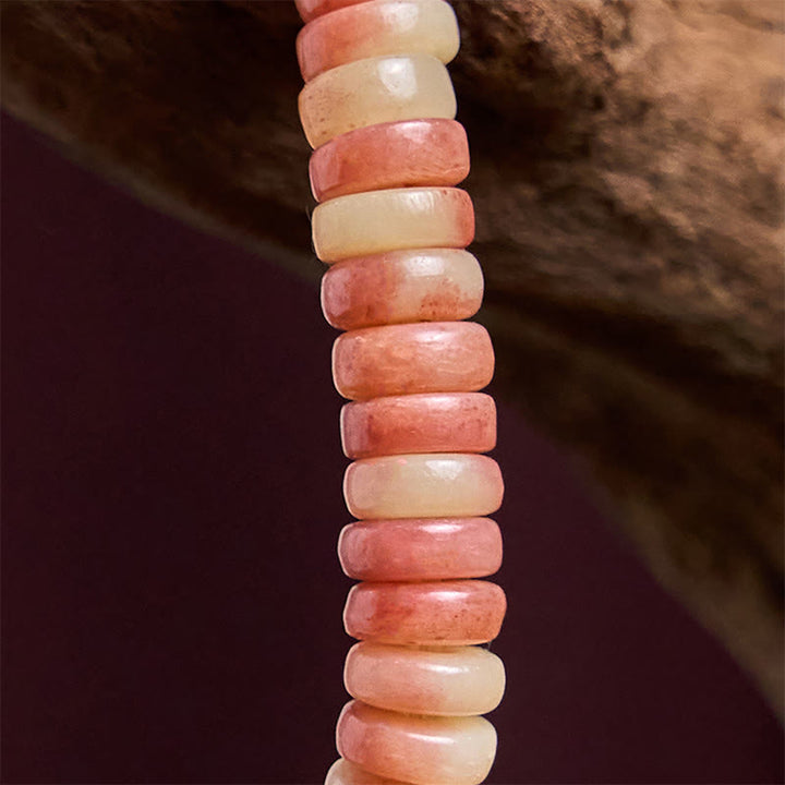 Bracelet en Buddha Stones tibétaines naturelles en os de chameau violet sang pour éloigner les mauvais esprits