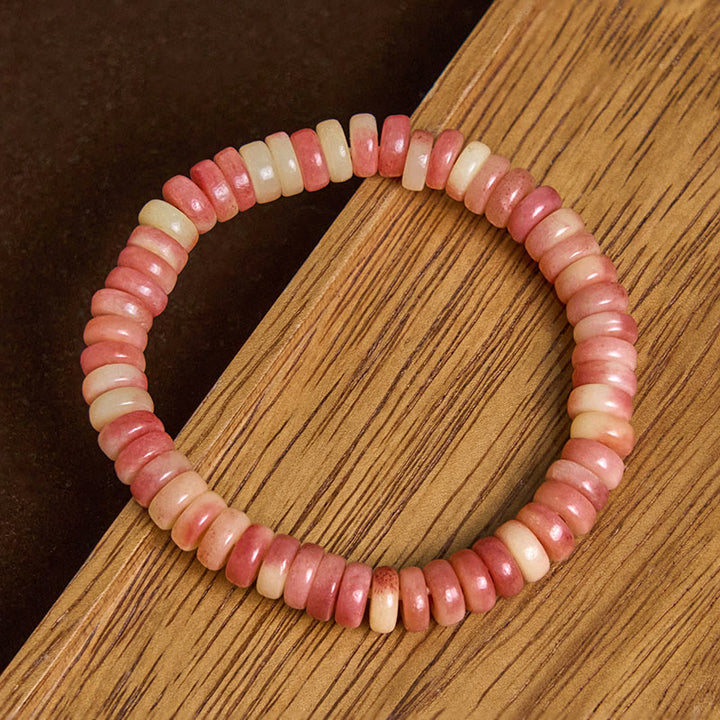 Bracelet en Buddha Stones tibétaines naturelles en os de chameau violet sang pour éloigner les mauvais esprits