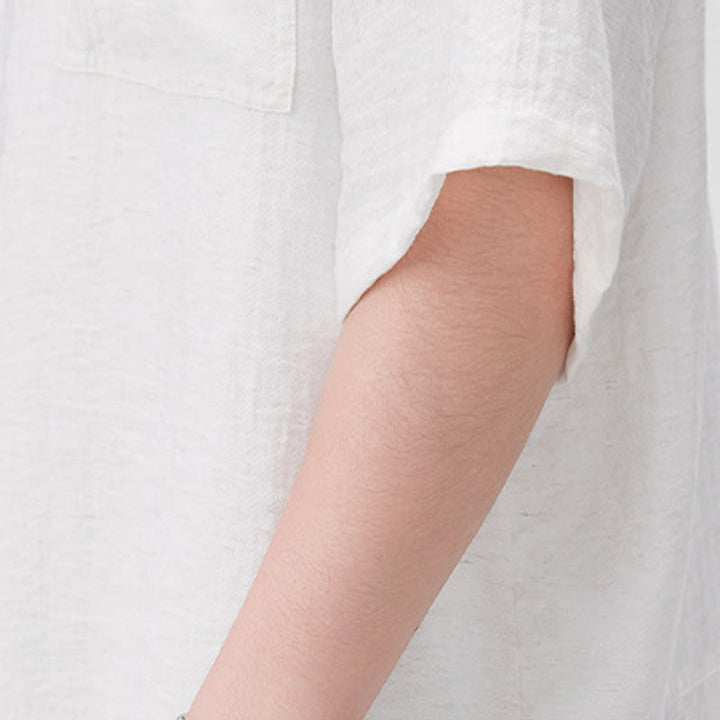 Chemise d'été à manches courtes et demi-boutons pour homme, motif Buddha Stones