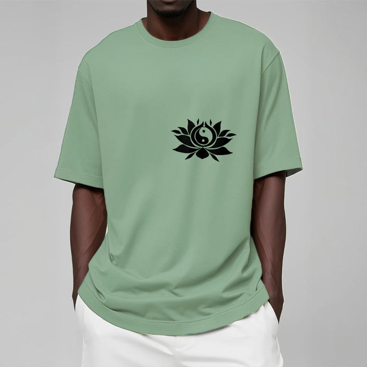 T-shirt avec motif de fleurs de lotus et de Buddha Stones - image 16