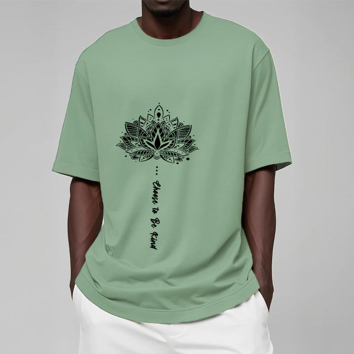 T-shirt à fleurs géométriques « Choisissez d'être gentil » Buddha Stones - image 16