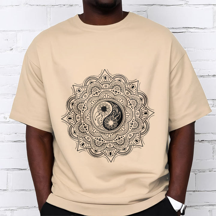 T-shirt à motif de Buddha Stones, symbole Yin-Yang - image 12