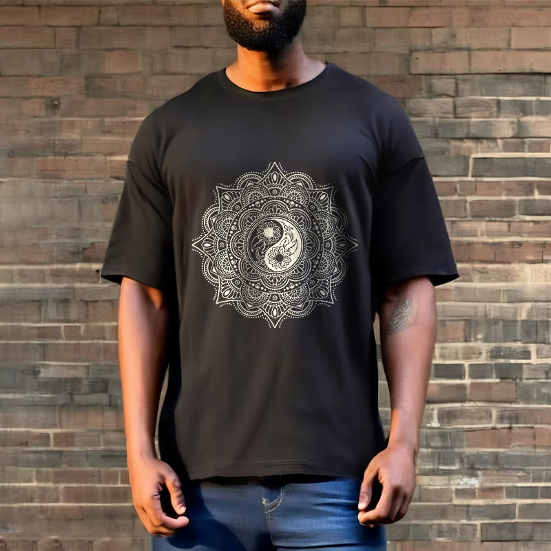 T-shirt à motif de Buddha Stones, symbole Yin-Yang - image 6