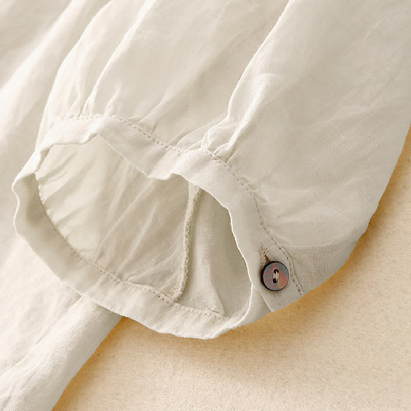 T-shirt décontracté à col ras du cou pour femme, motif Buddha Stones , en coton et polyester - image 19