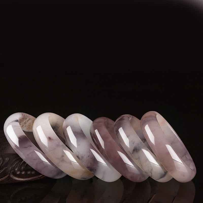 Bracelet de protection du bonheur en jade violet Buddha Stones