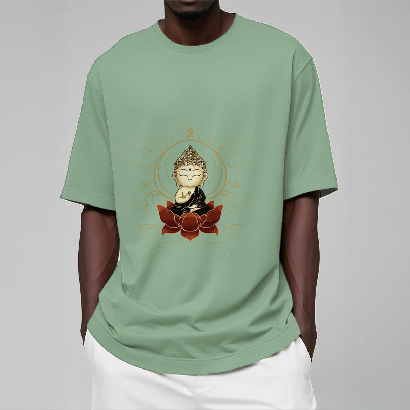 T-shirt à motif Buddha Stones assis serein et pierres de Bouddha - image 16