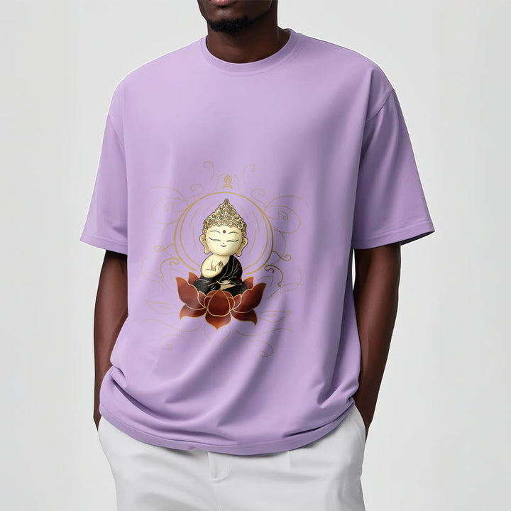 T-shirt à motif Buddha Stones assis serein et pierres de Bouddha - image 18