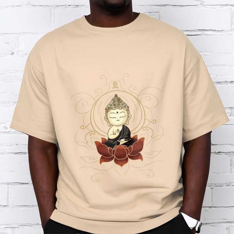 T-shirt à motif Buddha Stones assis serein et pierres de Bouddha - image 12