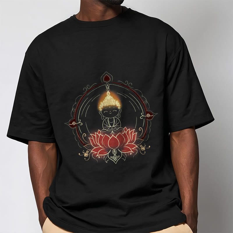 T-shirt à motif mandala Bouddha Lotus Joyful Buddha Stones - image 6