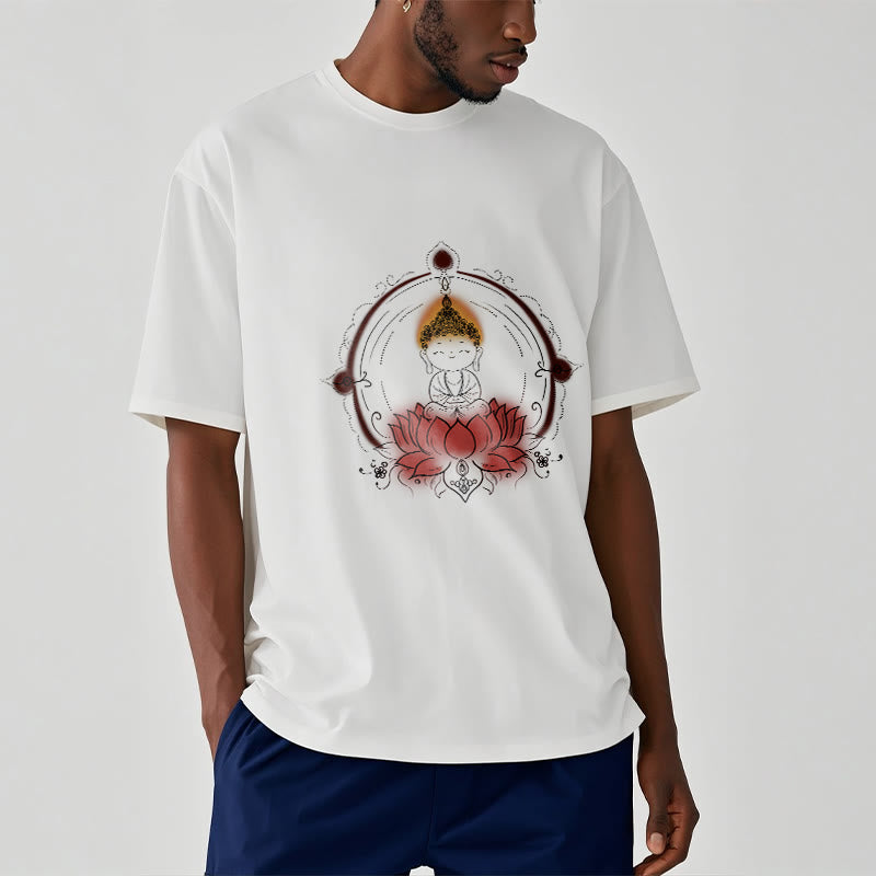 T-shirt à motif mandala Bouddha Lotus Joyful Buddha Stones - image 2