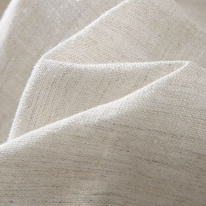 Short d'été en lin pour homme avec poches et cordon de serrage, couleur unie, motif Buddha Stones - image 6