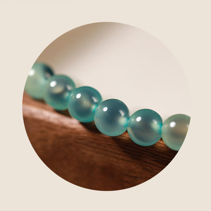 Bracelet de guérison en agate bonbon colorée naturelle et Buddha Stones , gousse de lotus dorée - image 4