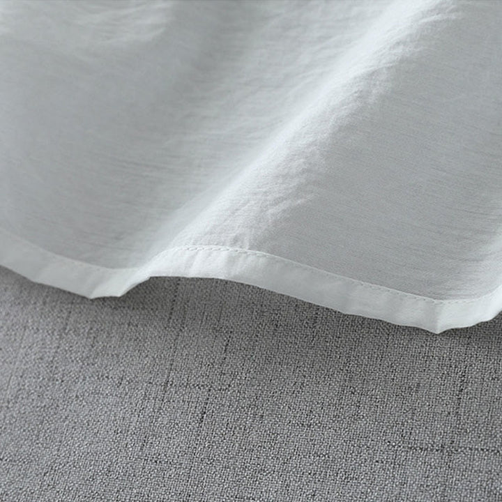 Chemise à manches courtes et col ras du cou pour femme, en coton, avec perles et Buddha Stones - image 13