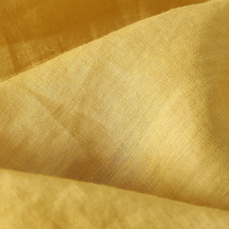 T-shirt décontracté en coton et lin à manches courtes pour femme avec broderie cœur rouge et Buddha Stones - image 12