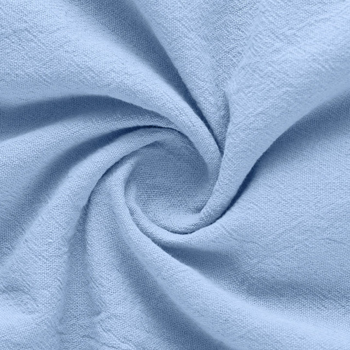 Chemise d'été en lin à manches courtes et demi-boutons pour homme Motif Buddha Stones - image 23