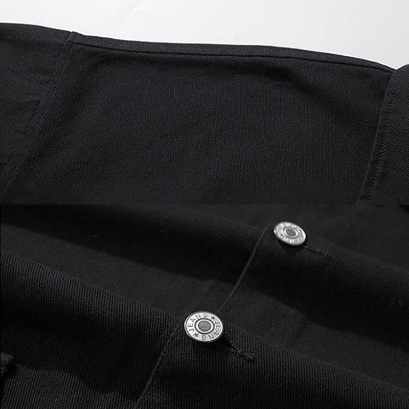 Chemise à manches longues et col montant boutonné pour homme, en coton, avec poches, motif Buddha Stones - image 5