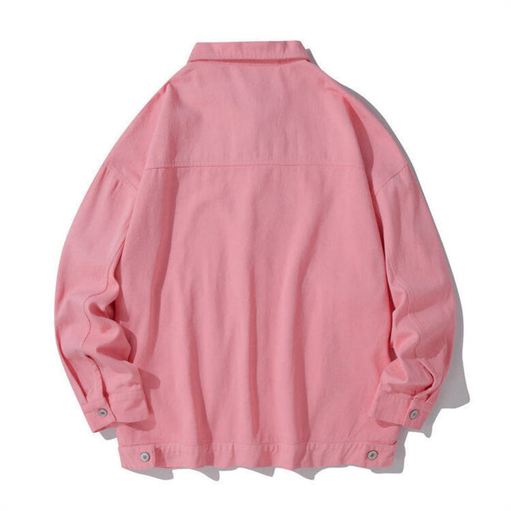 Chemise à manches longues et col montant boutonné pour homme, en coton, avec poches, motif Buddha Stones - image 10