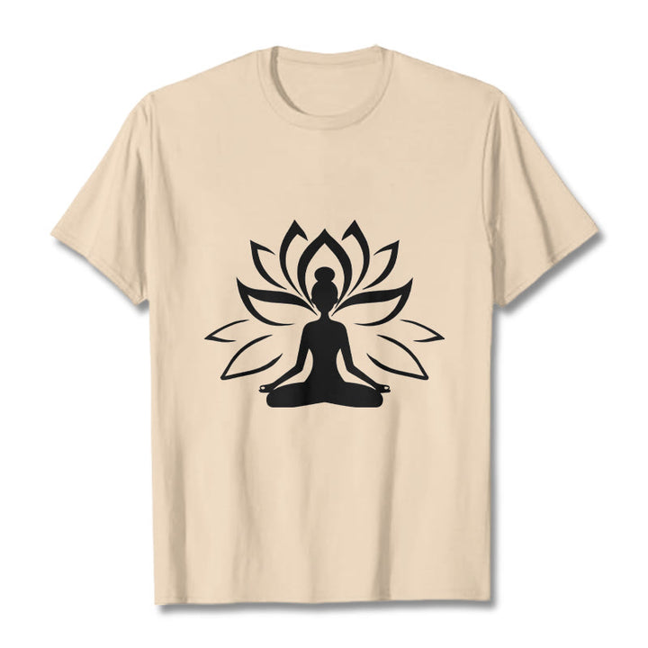 T-shirt Buddha Stones Lotus Personne méditante - Bisque - 2XL - image 11