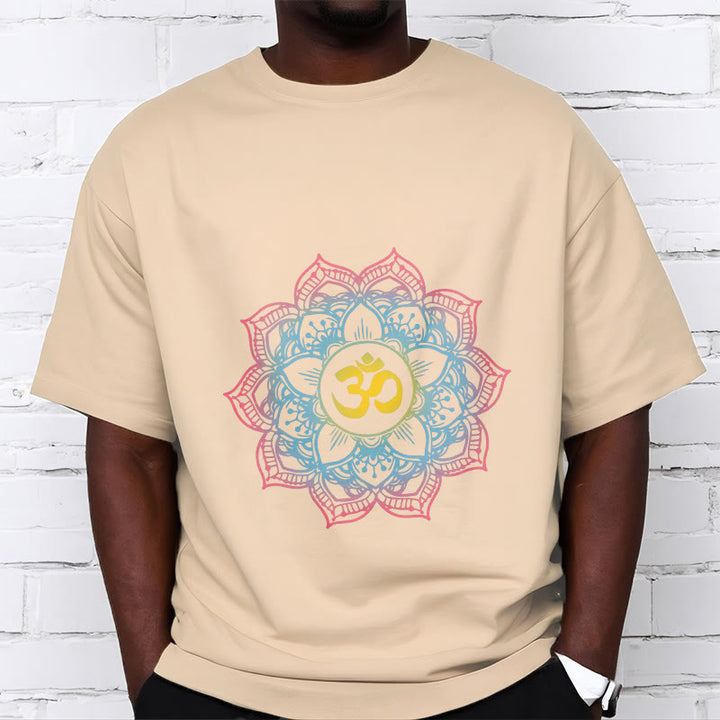T-shirt avec motif mandala OM en forme de lotus et Buddha Stones - image 13