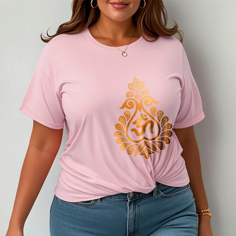 T-shirt avec motif Buddha Stones, gourde et symbole OM - image 17
