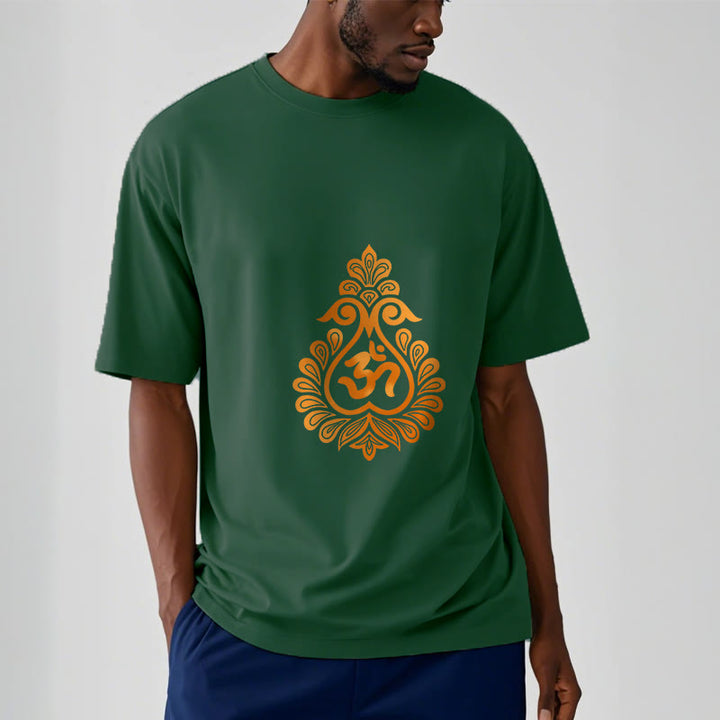 T-shirt avec motif Buddha Stones, gourde et symbole OM - image 10