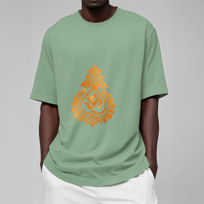 T-shirt avec motif Buddha Stones, gourde et symbole OM - image 19