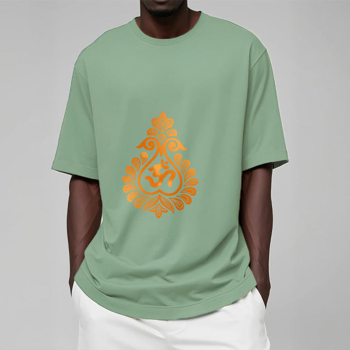 T-shirt avec motif Buddha Stones, gourde et symbole OM - image 19