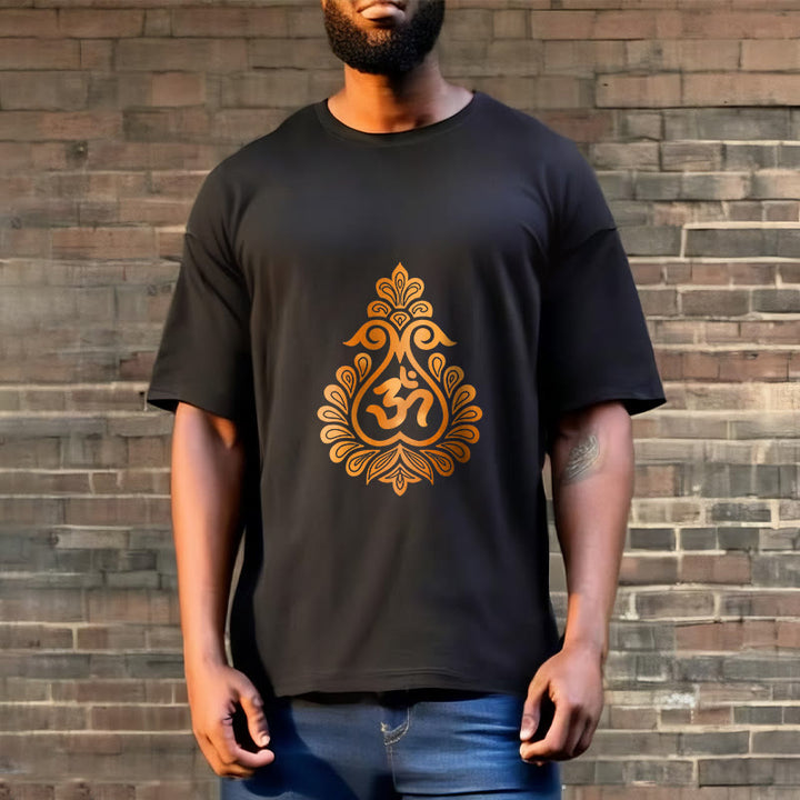T-shirt avec motif Buddha Stones, gourde et symbole OM - image 7