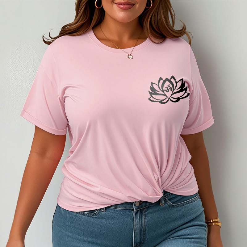 T-shirt avec motif Buddha Stones, fleur de lotus et symbole OM - image 17
