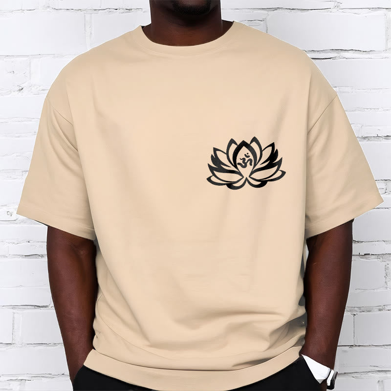 T-shirt avec motif Buddha Stones, fleur de lotus et symbole OM - image 13