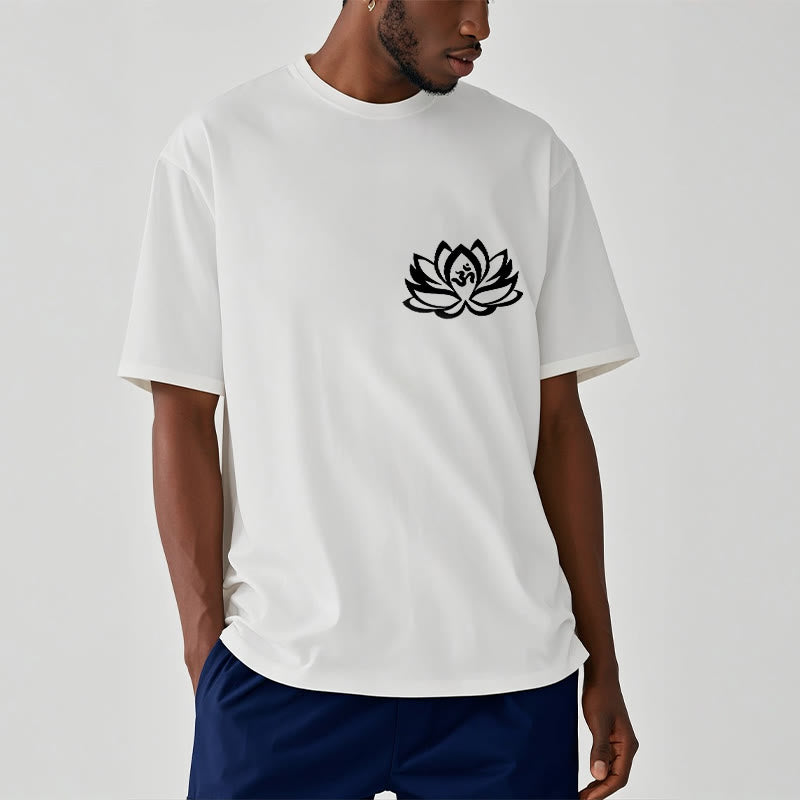 T-shirt avec motif Buddha Stones, fleur de lotus et symbole OM - image 9