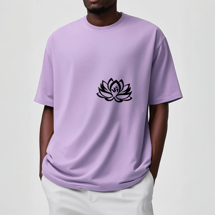 T-shirt avec motif Buddha Stones, fleur de lotus et symbole OM - image 15
