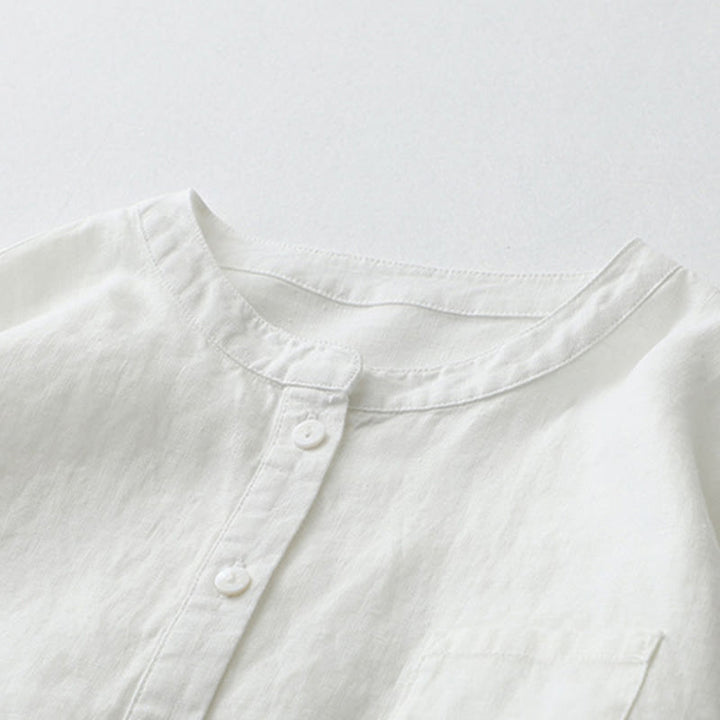 Chemise boutonnée à manches trois-quarts et motif Buddha Stones - image 33