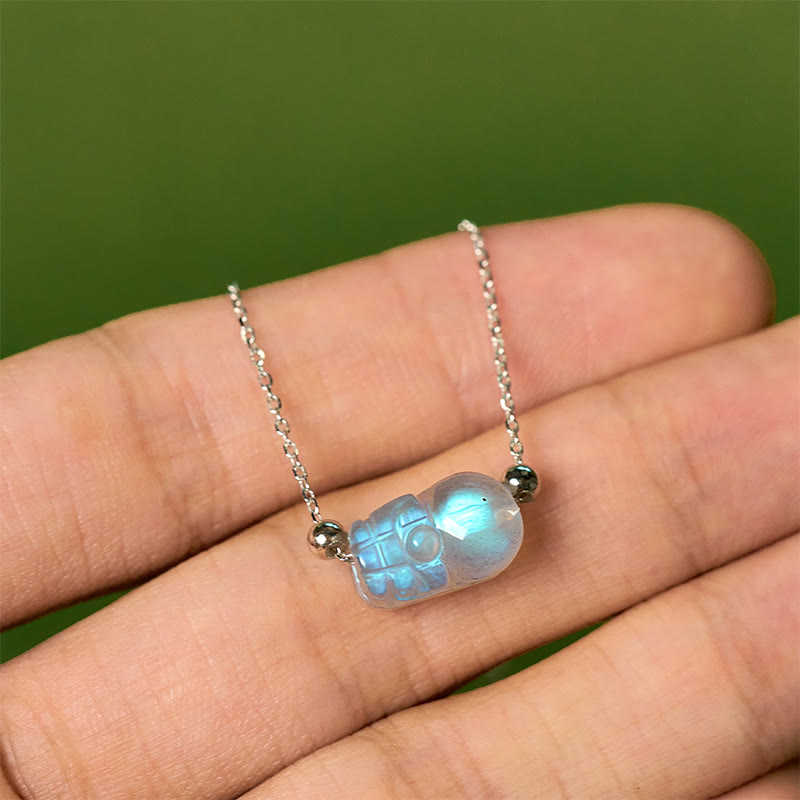 Bracelet de guérison en argent sterling 925 avec pierre de lune Pixiu et Buddha Stones - image 9