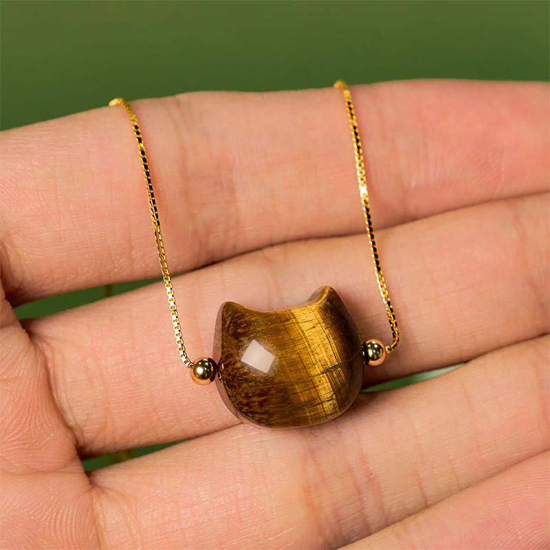 Bracelet de protection œil de tigre et chat en argent sterling 925 Buddha Stones - image 4