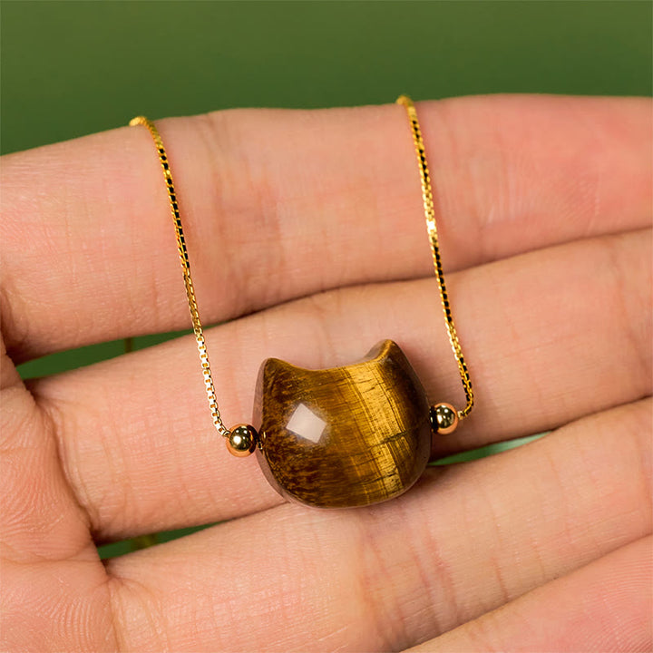 Bracelet de protection œil de tigre et chat en argent sterling 925 Buddha Stones - image 4