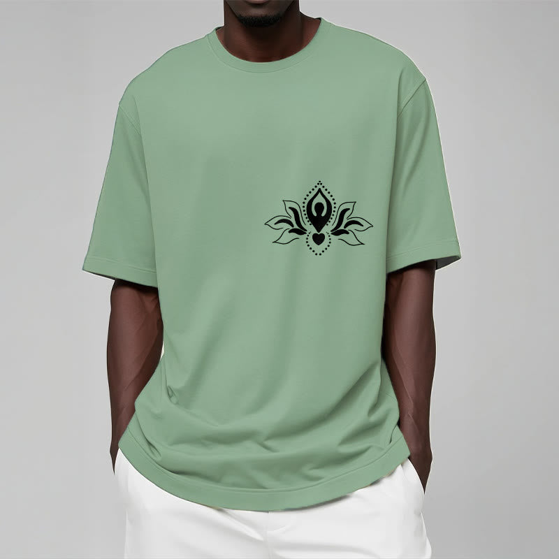 T-shirt à motif Buddha Stones, lotus, méditation - image 16