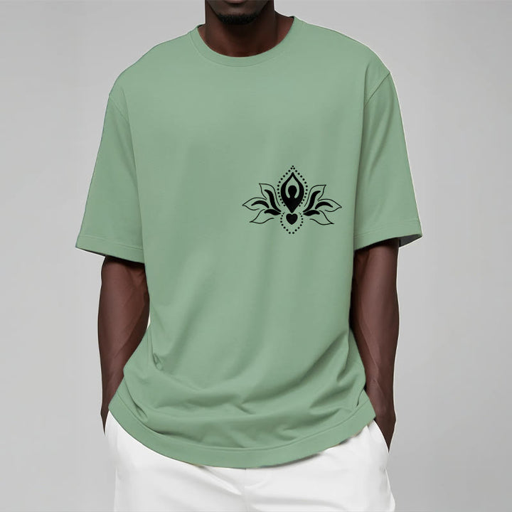 T-shirt à motif Buddha Stones, lotus, méditation - image 16