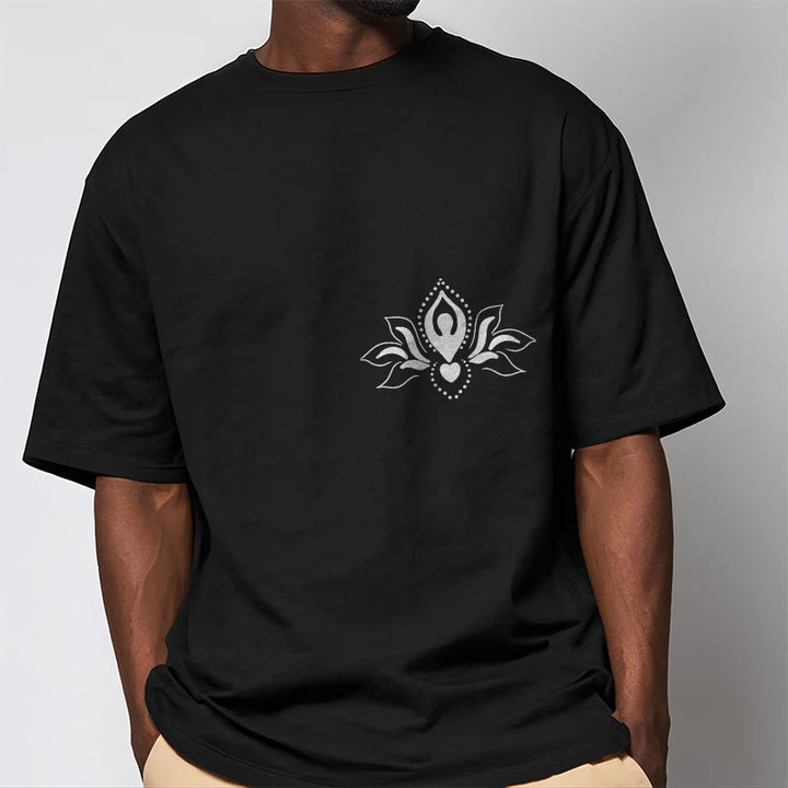 T-shirt à motif Buddha Stones, lotus, méditation - image 7