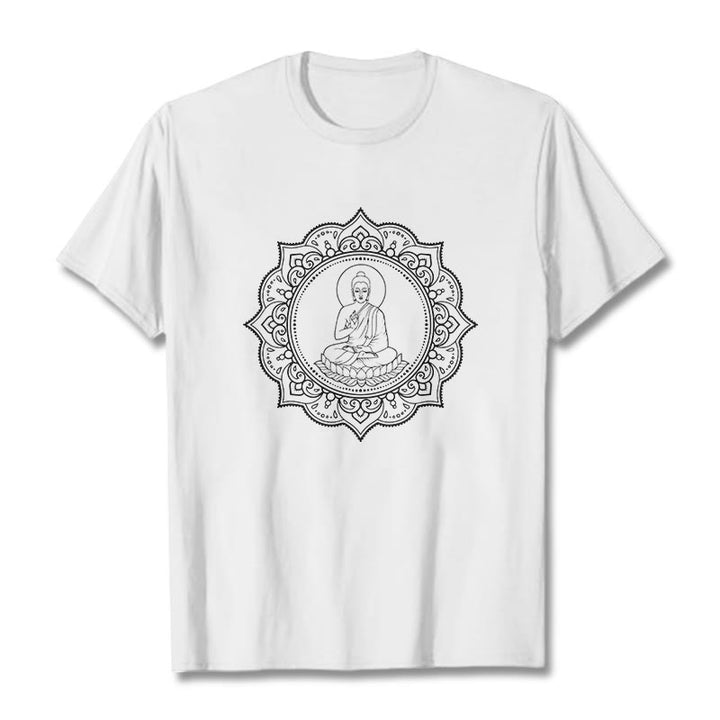 T-shirt à motif Buddha Stones de Bouddha - Blanc - 2XL - image 8