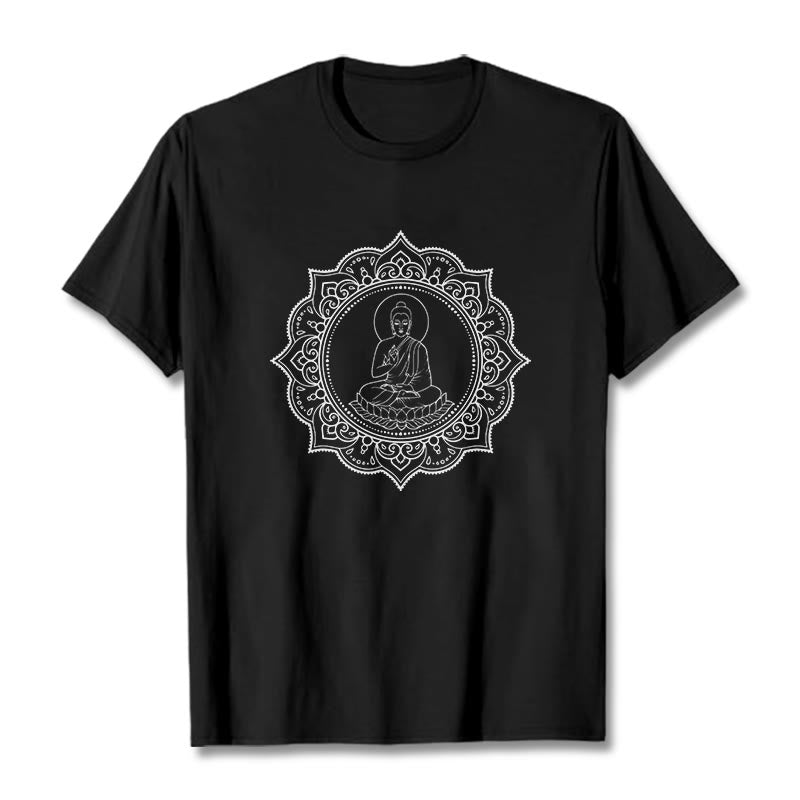 T-shirt à motif Buddha Stones de Bouddha - Noir - 2XL - image 4