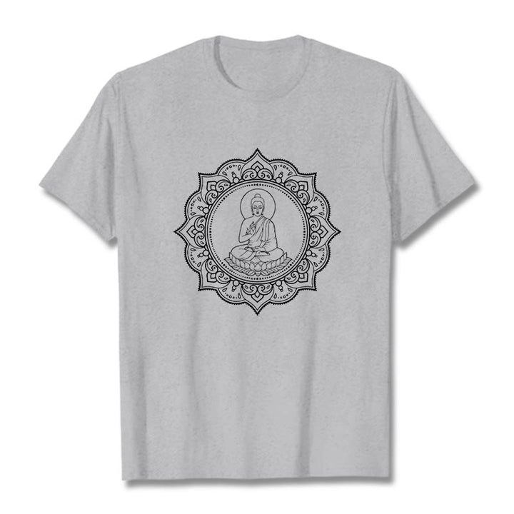 T-shirt à motif Buddha Stones de Bouddha - Gris clair - 2XL - image 20