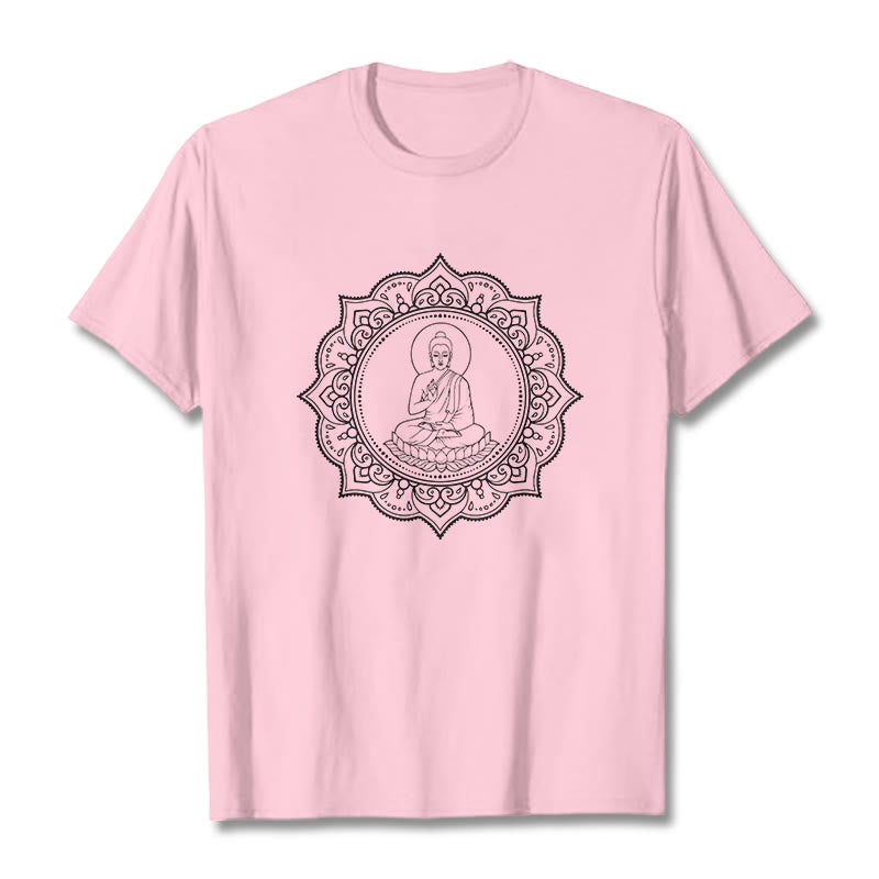 T-shirt à motif Buddha Stones de Bouddha - Rose clair - 2XL - image 13