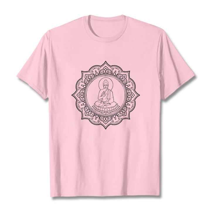 T-shirt à motif Buddha Stones de Bouddha - Rose clair - 2XL - image 13