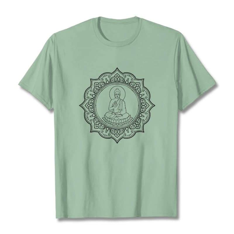 T-shirt à motif Buddha Stones de Bouddha - Vert pâle - 2XL - image 15